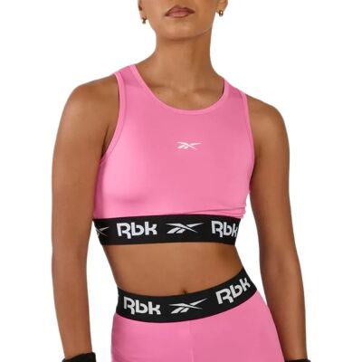 Reebok Soutien-gorge De Sport Cutout Playful Pink L - Publicité Reebok Soutien-gorge De Sport Cutout Playful Pink L - Publicité