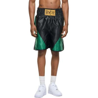 Benlee Short De Boxe Bonaventure Black / Green S - Publicité Benlee Short De Boxe Bonaventure Black / Green S - Publicité