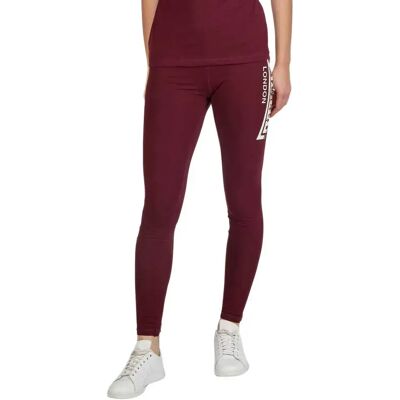 Lonsdale Leggings Lowstoft Oxblood / Ecru XS - Publicité Lonsdale Leggings Lowstoft Oxblood / Ecru XS - Publicité
