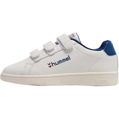 Hummel Baskets Match Point White / Navy / Red EU 28 - Publicité Hummel Baskets Match Point White / Navy / Red EU 28 - Publicité