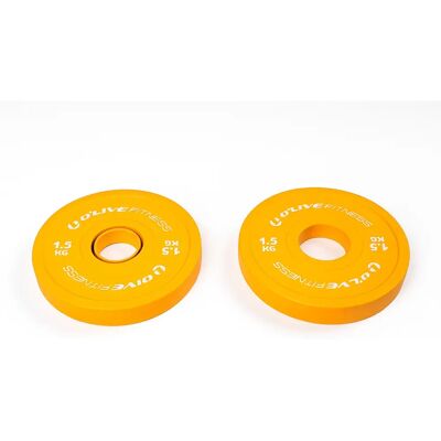 Olive Disque De Poids Olympic Fractional 1.5kg 2 Unités Yellow 1.5 kg - Publicité Olive Disque De Poids Olympic Fractional 1.5kg 2 Unités Yellow 1.5 kg - Publicité