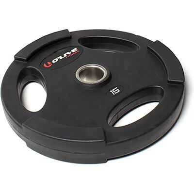 Olive Disque Olympique Rubber 15kg Black 15 kg - Publicité Olive Disque Olympique Rubber 15kg Black 15 kg - Publicité