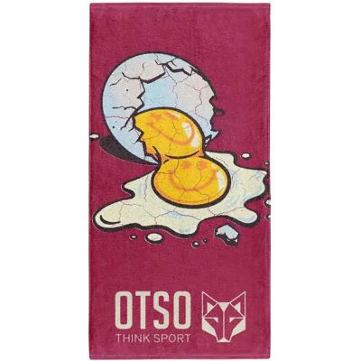 Otso Serviette En Microfibre S.w.smiley Concrete Canvas Egg Red One Size - Publicité Otso Serviette En Microfibre S.w.smiley Concrete Canvas Egg Red One Size - Publicité