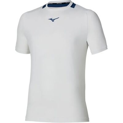Mizuno T-shirt à Manches Courtes White×Insignia Blue S - Publicité Mizuno T-shirt à Manches Courtes White×Insignia Blue S - Publicité