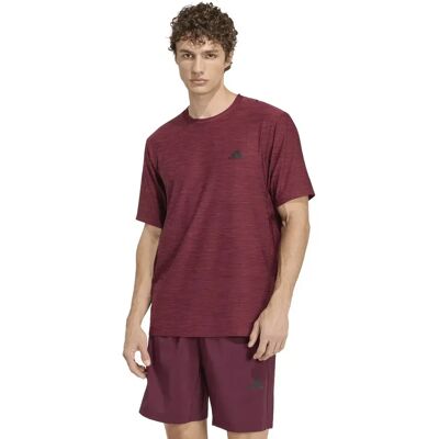Adidas T-shirt à Manches Courtes Workout Essentials Flex Maroon Melange 2XL - Publicité Adidas T-shirt à Manches Courtes Workout Essentials Flex Maroon Melange 2XL - Publicité