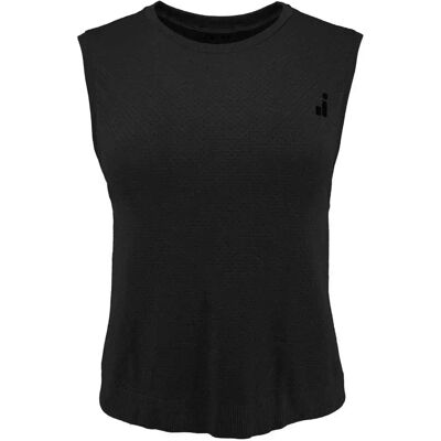 Joluvi T-shirt Sans Manches Mia Croptop Black XL - Publicité Joluvi T-shirt Sans Manches Mia Croptop Black XL - Publicité