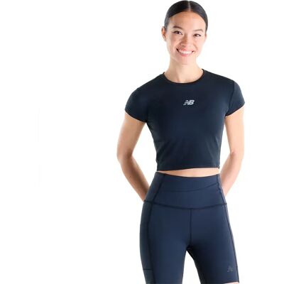 New Balance T-shirt à Manches Courtes Harmony Fitted Black M - Publicité New Balance T-shirt à Manches Courtes Harmony Fitted Black M - Publicité