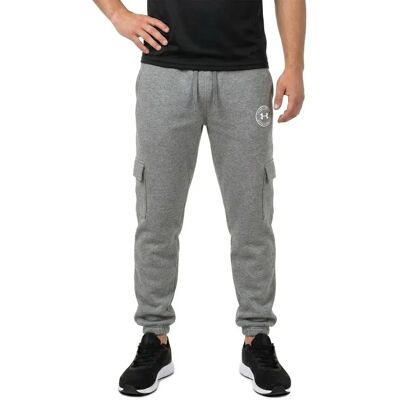 Under Armour Joggers Rival Fleece Cargo Gray / White S - Publicité Under Armour Joggers Rival Fleece Cargo Gray / White S - Publicité