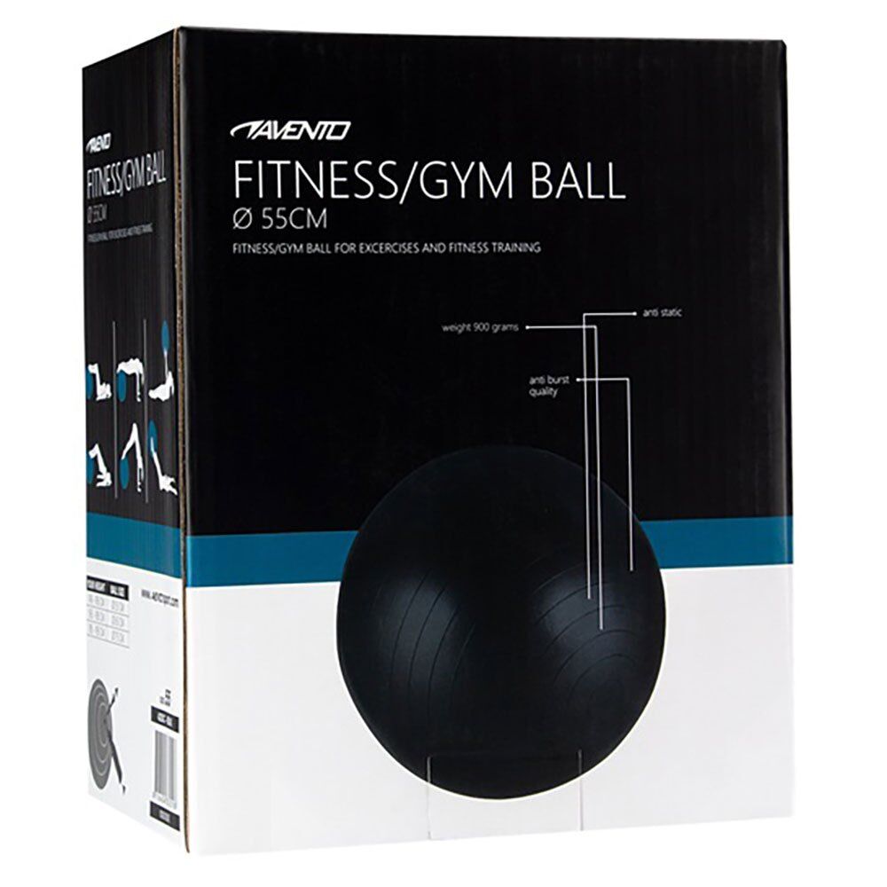 Avento Gymnastics Fitball Noir 55 cm