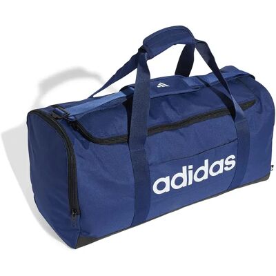Adidas Sac Duffle Linear Medium 39l Dark Blue / White One Size - Publicité Adidas Sac Duffle Linear Medium 39l Dark Blue / White One Size - Publicité