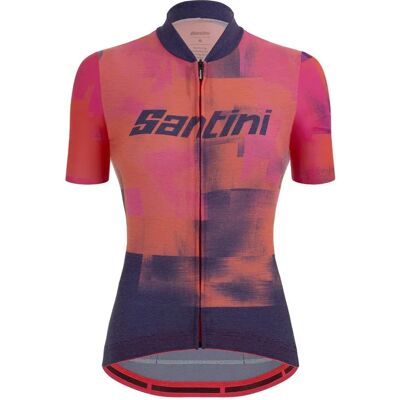 Santini Maillot à Manches Courtes Forza - Publicité Santini Maillot à Manches Courtes Forza - Publicité