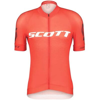 Maillot court Scott Rc Pro rouge - Vêtements cyclistes - Publicité Maillot court Scott Rc Pro rouge - Vêtements cyclistes - Publicité