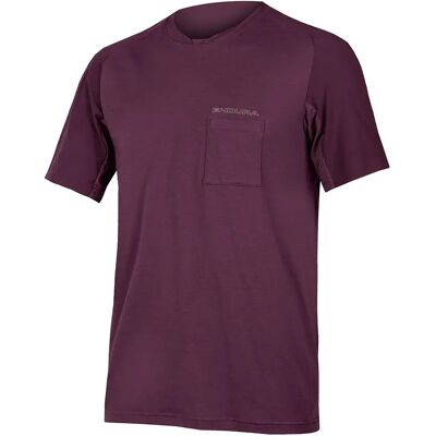Maillot Endura Foyle Tech à manches courtes - Aubergine - Maillot de cyclisme - Publicité Maillot Endura Foyle Tech à manches courtes - Aubergine - Maillot de cyclisme - Publicité