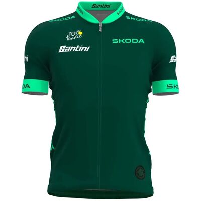 Santini Maillot à Manches Courtes Tour De France Official Best Sprinter - Publicité Santini Maillot à Manches Courtes Tour De France Official Best Sprinter - Publicité