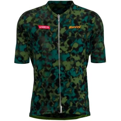 Santini Maillot à Manches Courtes Angliru Stage La Vuelta Official - Publicité Santini Maillot à Manches Courtes Angliru Stage La Vuelta Official - Publicité
