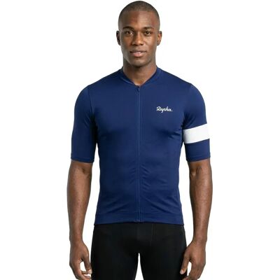 Maillot Rapha Core à manches courtes - Marine, M - Publicité Maillot Rapha Core à manches courtes - Marine, M - Publicité