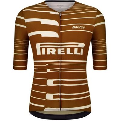 Santini Maillot à Manches Courtes Pirelli Sport Club - Publicité Santini Maillot à Manches Courtes Pirelli Sport Club - Publicité