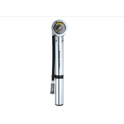 Topeak Mini Pompe Shock N Roll Silver 300 Psi - Publicité Topeak Mini Pompe Shock N Roll Silver 300 Psi - Publicité