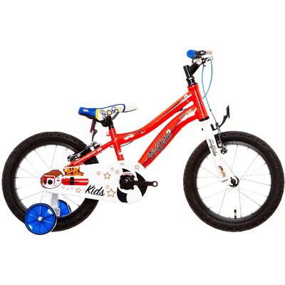 Wolfbike Vélo Avi 16´´ Fluor Red 8 - Publicité Wolfbike Vélo Avi 16´´ Fluor Red 8 - Publicité