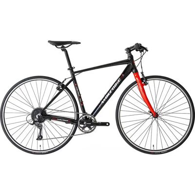 Wolfbike Vélo De Route Vulture R2 Flat Bar Sora Black / Red 47 - Publicité Wolfbike Vélo De Route Vulture R2 Flat Bar Sora Black / Red 47 - Publicité