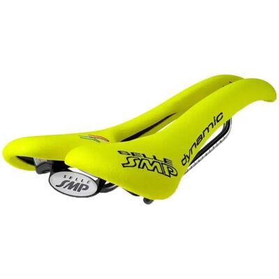 Selle SMP Dynamic Jaune Fluo Selle de Vélo - Route & VTT - Publicité Selle SMP Dynamic Jaune Fluo Selle de Vélo - Route & VTT - Publicité