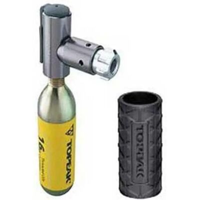 Inflateur CO2 Topeak AirBooster - Argent - 16 g - Publicité Inflateur CO2 Topeak AirBooster - Argent - 16 g - Publicité