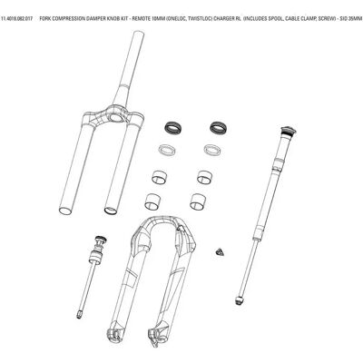 RockShox - OneLoc TwistLoc Remote - 10 mm - Fork Dial Kit - Publicité RockShox - OneLoc TwistLoc Remote - 10 mm - Fork Dial Kit - Publicité
