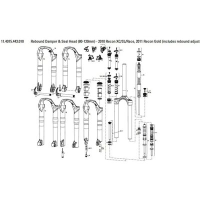 Amortisseur de rebond RockShox Recon XC/SL/Race 2010 - Amortisseur - Publicité Amortisseur de rebond RockShox Recon XC/SL/Race 2010 - Amortisseur - Publicité