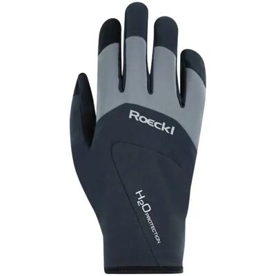 Gants de cyclisme Roeckl Sports Rapallo unisex - noir gris - Publicité Gants de cyclisme Roeckl Sports Rapallo unisex - noir gris - Publicité
