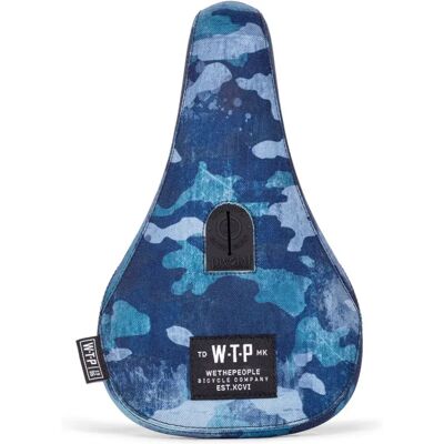Selle Pivotal Fat Indigo Camouflage - Selle BMX - Publicité Selle Pivotal Fat Indigo Camouflage - Selle BMX - Publicité