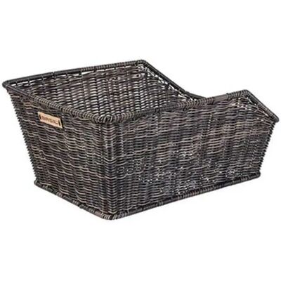 Panier Basil Cento Rattan Look WSL - Arrière - Compatible Vélos Électriques - Publicité Panier Basil Cento Rattan Look WSL - Arrière - Compatible Vélos Électriques - Publicité