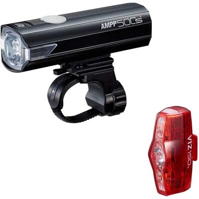 Cateye Ensemble De Lumières Ampp500 & Viz150 - Publicité Cateye Ensemble De Lumières Ampp500 & Viz150 - Publicité