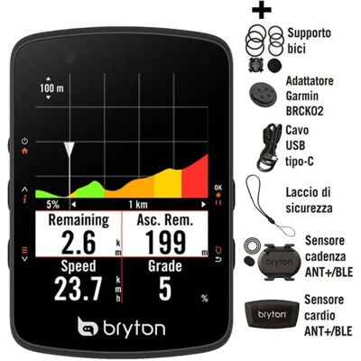 Bryton Compteur Vélo Rider 550d Cad/hrm - Publicité Bryton Compteur Vélo Rider 550d Cad/hrm - Publicité