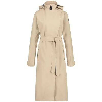 Manteau imperméable urbain Agu beige long pour femme - Veste - Publicité Manteau imperméable urbain Agu beige long pour femme - Veste - Publicité