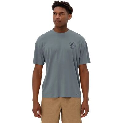 Vaude T-Shirt Casual Cycliste - Gris - Publicité Vaude T-Shirt Casual Cycliste - Gris - Publicité