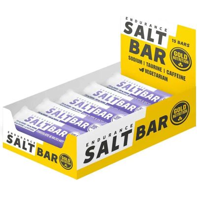 Barres Énergétiques GoldNutrition Endurance Salt - Saveur chocolat noisette - Publicité Barres Énergétiques GoldNutrition Endurance Salt - Saveur chocolat noisette - Publicité