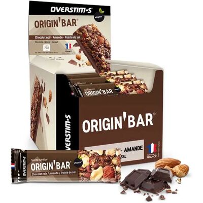 Overstims Boîte De Barres énergétiques Origin Bar Chocolat Noir Et Amandes 25 Unités - Publicité Overstims Boîte De Barres énergétiques Origin Bar Chocolat Noir Et Amandes 25 Unités - Publicité