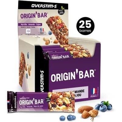 Overstims Boîte De Barres énergétiques Origin Bar Noix De Cajou Et Cacahuètes 25 Unités - Publicité Overstims Boîte De Barres énergétiques Origin Bar Noix De Cajou Et Cacahuètes 25 Unités - Publicité
