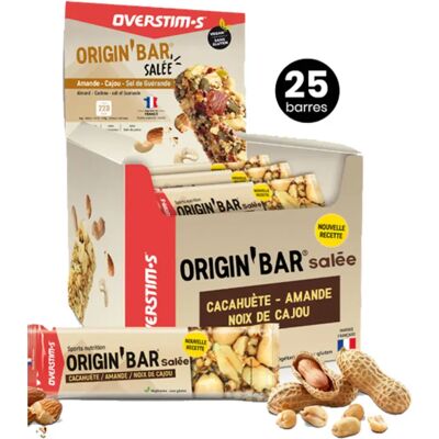 Overstims Boîte De Barres énergétiques Origin´bar Cacahuètes Et Amandes Et Noix De Cajou 25 Unités - Publicité Overstims Boîte De Barres énergétiques Origin´bar Cacahuètes Et Amandes Et Noix De Cajou 25 Unités - Publicité