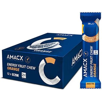Amacx Energy Fruit Chew - Bonbons aux fruits à l’orange - Publicité Amacx Energy Fruit Chew - Bonbons aux fruits à l’orange - Publicité