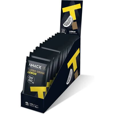 Amacx Turbo Drink Citron - Boisson Énergétique - Publicité Amacx Turbo Drink Citron - Boisson Énergétique - Publicité