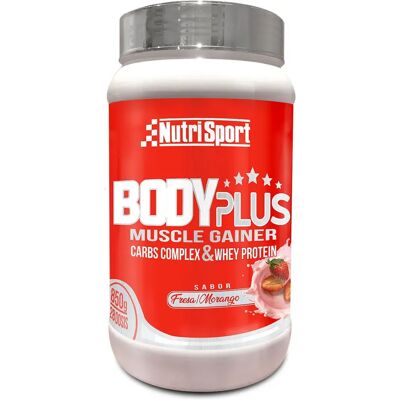 Nutrisport Bodyplus Fraise - Gainer - 850g - Publicité Nutrisport Bodyplus Fraise - Gainer - 850g - Publicité