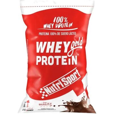 Nutrisport Whey Gold Protéine Chocolat - Poudre de Protéines - Publicité Nutrisport Whey Gold Protéine Chocolat - Poudre de Protéines - Publicité
