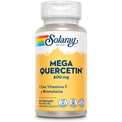 Mega Quercetin Solaray 60 capsules végétales - Complément alimentaire - Publicité Mega Quercetin Solaray 60 capsules végétales - Complément alimentaire - Publicité