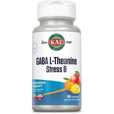 Kal Comprimés Gaba L-theanine Stress B Vitamins 100 Unités - Publicité Kal Comprimés Gaba L-theanine Stress B Vitamins 100 Unités - Publicité