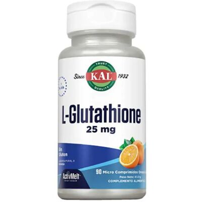 Kal L-Glutathione 25mg Supplément - 90 Capsules - Publicité Kal L-Glutathione 25mg Supplément - 90 Capsules - Publicité