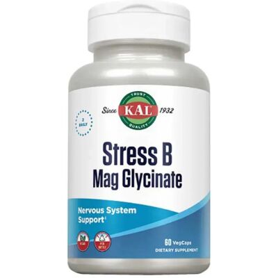 Kal Capsules Stress B Mag Glycinate Vitamins 60 Unités - Publicité Kal Capsules Stress B Mag Glycinate Vitamins 60 Unités - Publicité