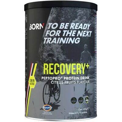 Boisson récupération Born Recovery+ saveur citron - 450 g - Publicité Boisson récupération Born Recovery+ saveur citron - 450 g - Publicité