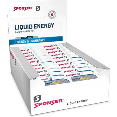 Sponser Sport Food Boîte De Gels énergétiques Liquid Plus 35g 40 Unités - Publicité Sponser Sport Food Boîte De Gels énergétiques Liquid Plus 35g 40 Unités - Publicité