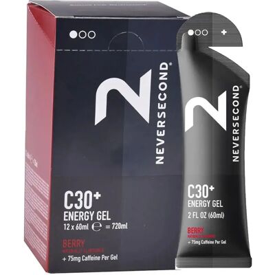 Gel Énergétique Neversecond - C30+ Framboise 60ml - Amélioration des performances - Publicité Gel Énergétique Neversecond - C30+ Framboise 60ml - Amélioration des performances - Publicité